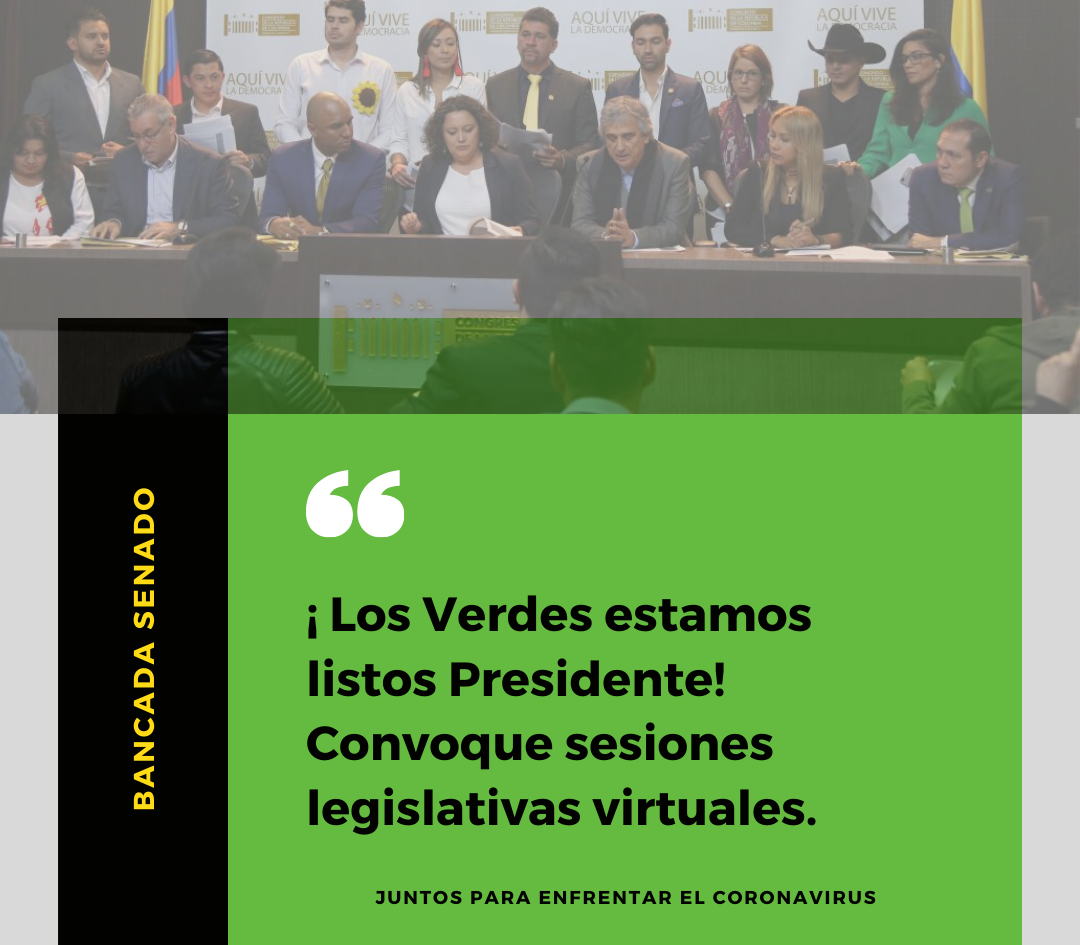 Convoque sesiones legislativas virtuales